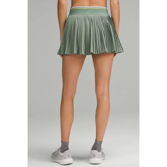 Lululemon Varsity High-Rise Pleated Tennis Skirt Tipping Stripe in Green - Picture 3 of 6